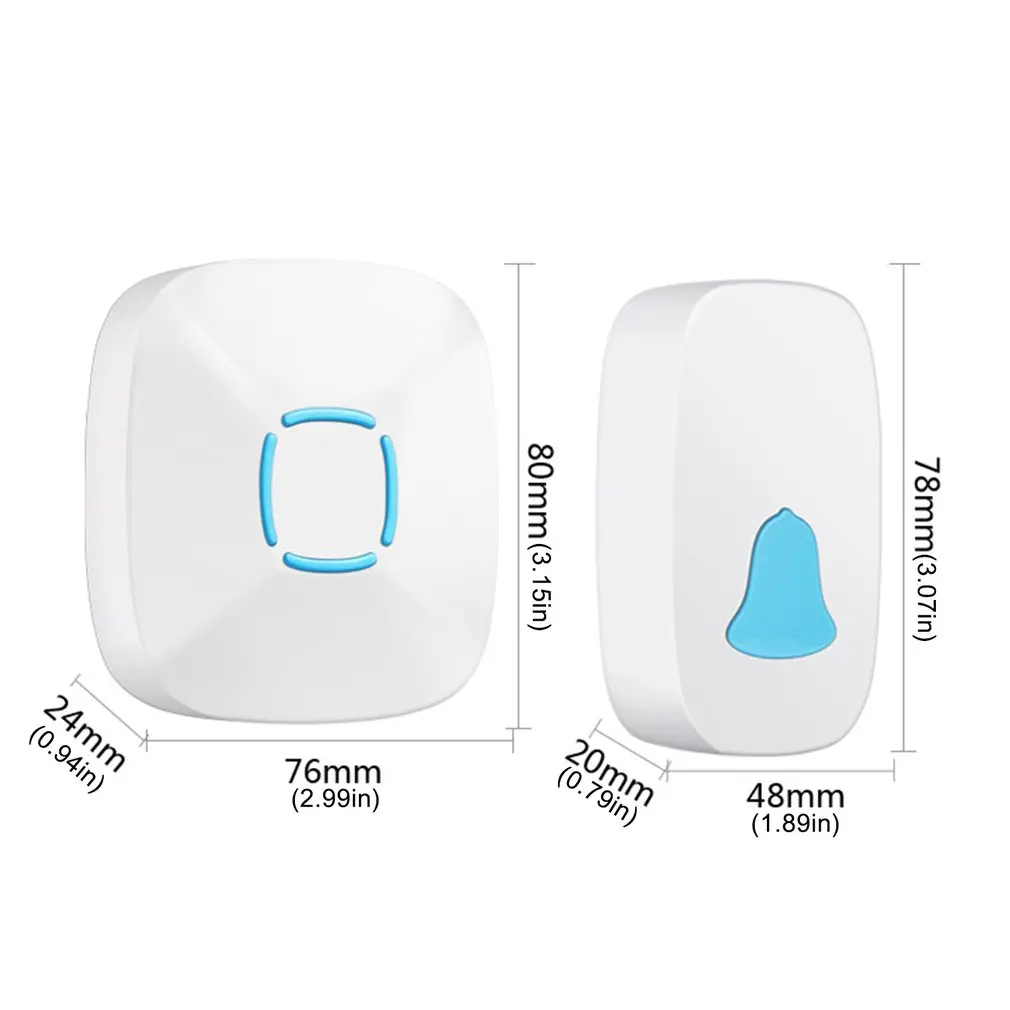 

Wireless Doorbell Waterproof Remote Home Door Bell Button Rainproof Household music Doorbell For Home Cordless Chimes Door Bell