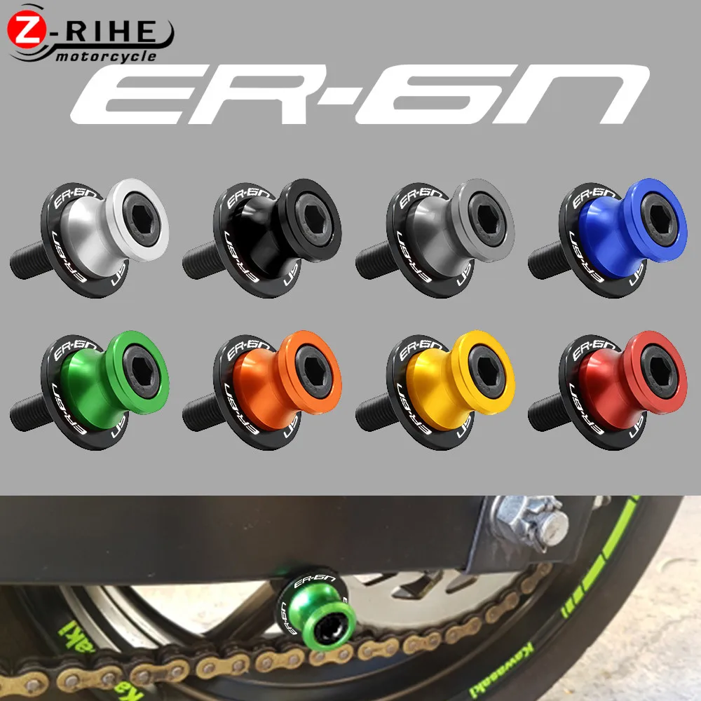 

For KAWASAKI ER6N ER-6N 2005 2006 2007 2008 NINJA 650R 10mm Motorcycle Accessories Swingarm Sliders Spools Screw Motorbike Parts