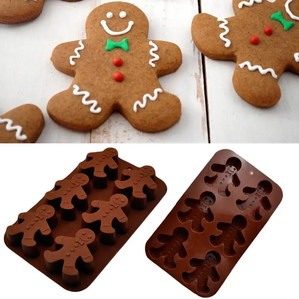 3 шт. микроволновая печь пряник человек плесень для еды класса силикагель выпечки