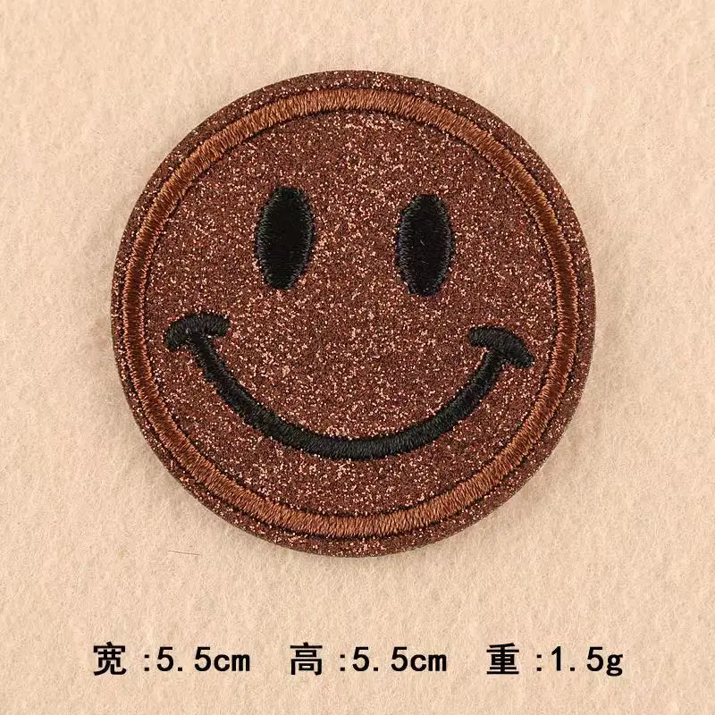 

Embroidered chapter smiley face patch stickers clothing accessories, shoes, hats, bags, accessories, embroidery cloth stickers