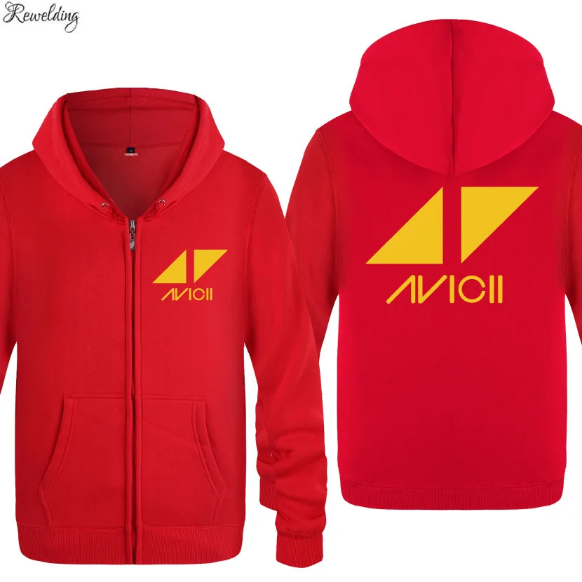 Рок-н-ди-Джея Avicii Толстовки с принтом Для мужчин в стиле хип-хоп флисовая куртка