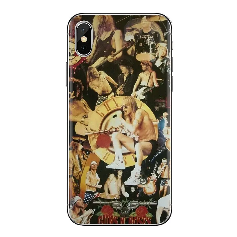 Мягкие прозрачные чехлы guns n roses музыка банк для Samsung Galaxy J1 J2 J3 J4 J5 J6 J7 J8 плюс 2018 Prime