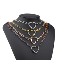 necklace for women zircon spiral buckle pendant necklace bracelet latest design charm jewelry punk bohemian short necklace