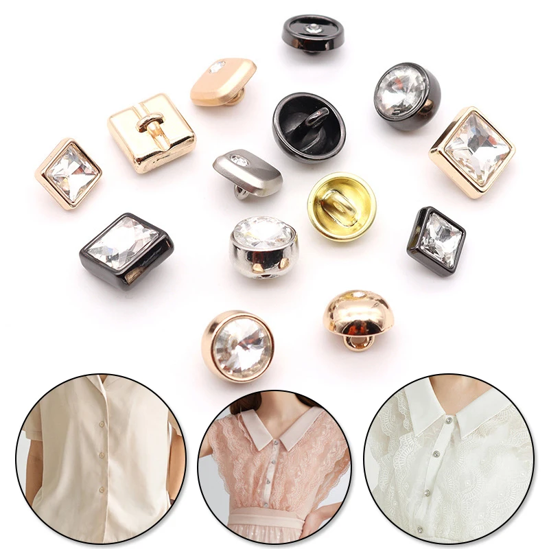 

10Pcs Pearl Gold Metal Buttons for Clothing Sewing Button Decorative Clothes Women Coat Sew on Botones Accessories Garment DIY