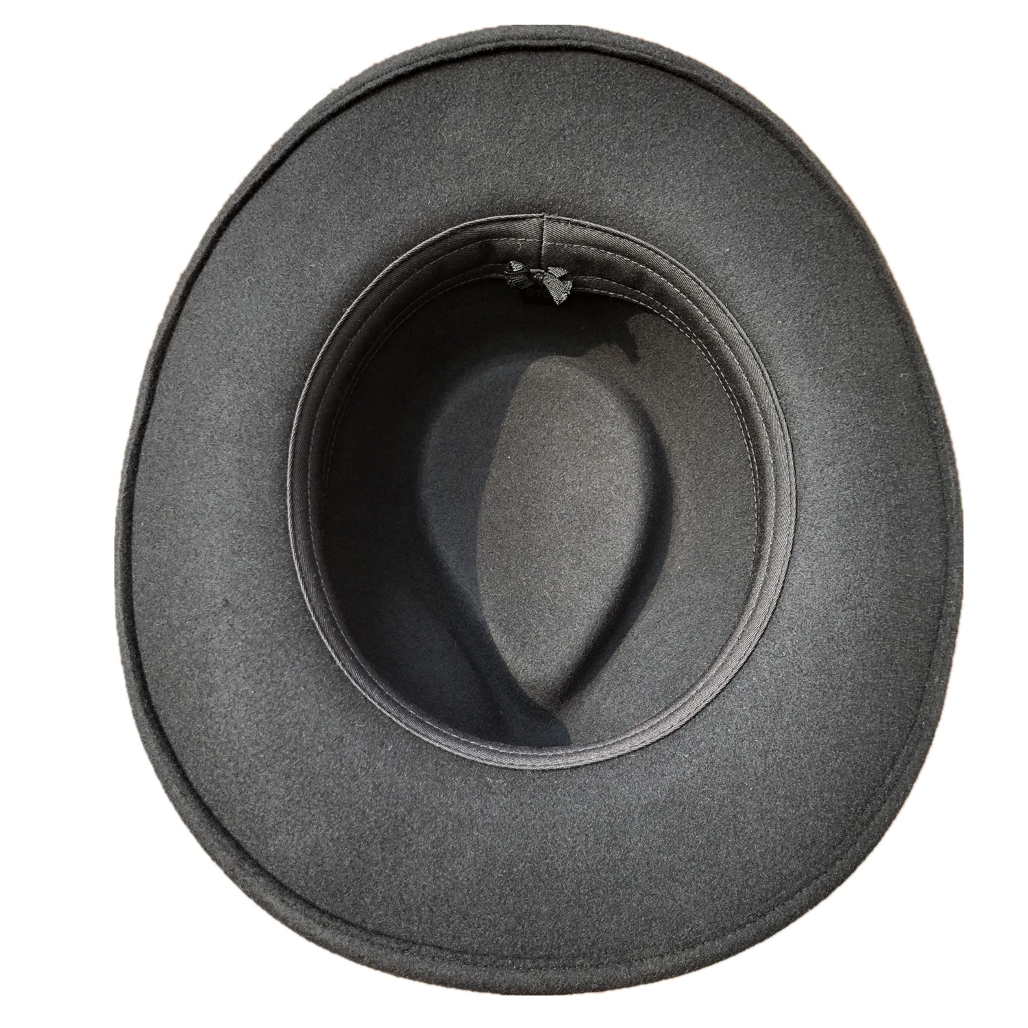 Classic Wool Felt Brown Pork Pie Hat   Porkpie Jazz Fedora Hat Round Top Trilby Stingy Brim Hats