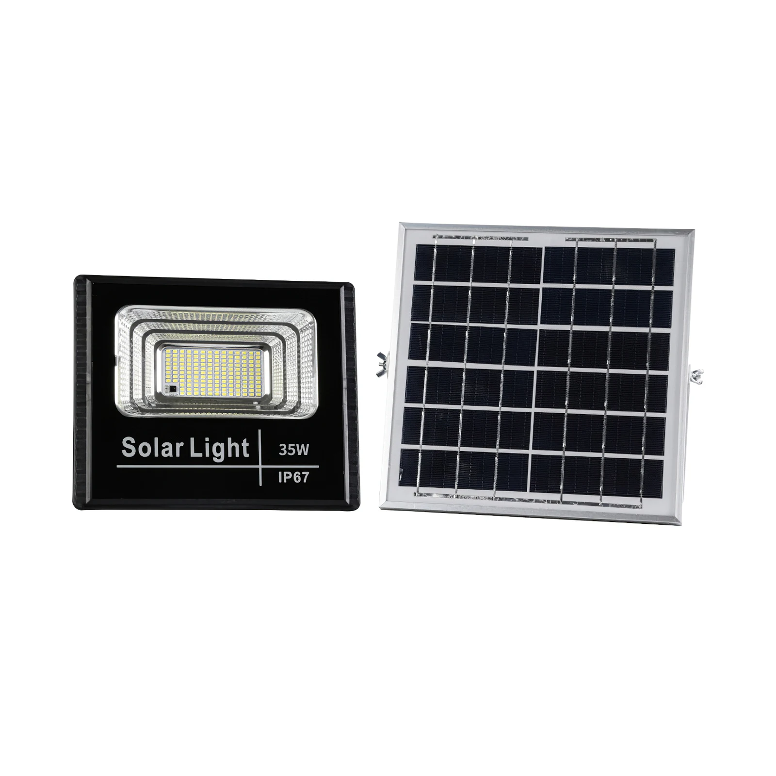 

35 Вт светодиодный солнечный прожектор светильник на открытом воздухе IP67 Водонепроницаемый Панели солнечные лампы сад настенный светильни...