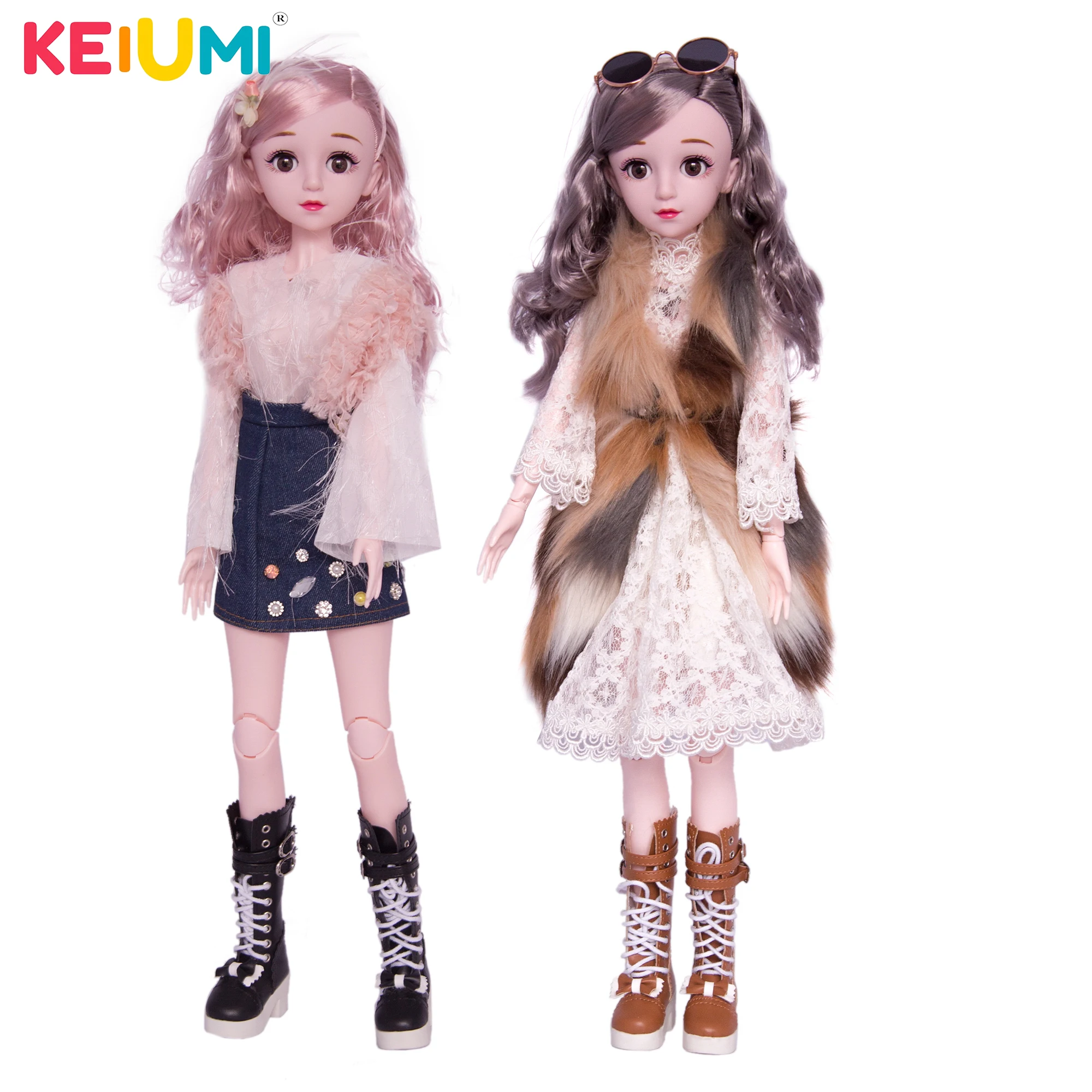 KEIUMI 1/3 BJD куклы 24 &quotгибкая модель с сестрами в городском стиле хороший выбор для