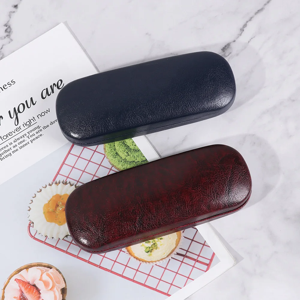 1 шт. горячая распродажа мужской Кожаный Чехол для очков водонепроницаемый