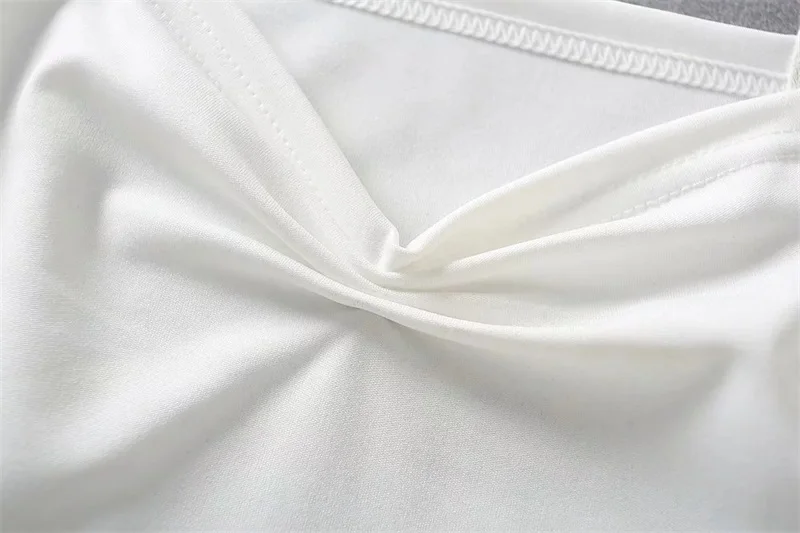 Женский бесшовный топ на бретельках с рюшами | Женская одежда