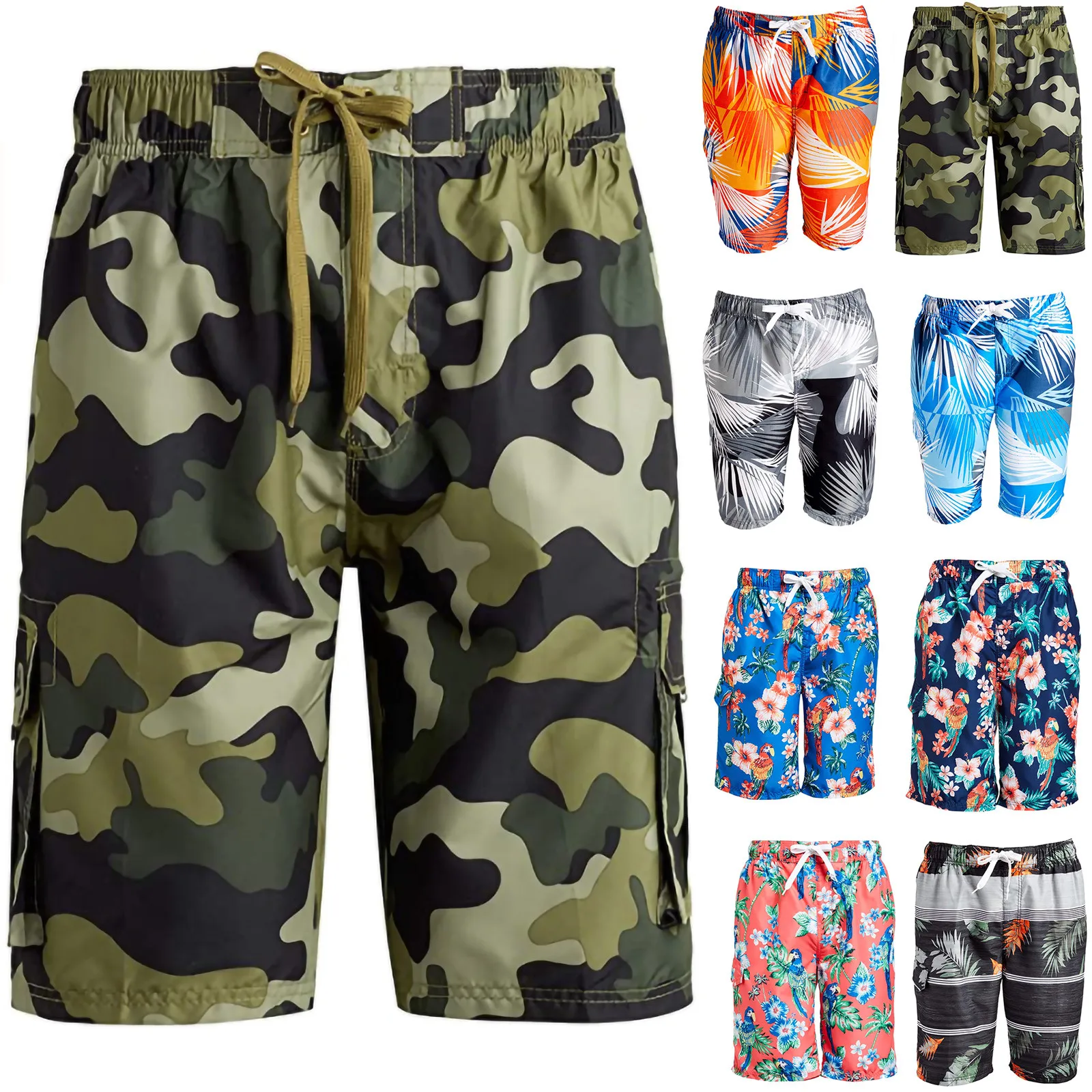 

Men's Swimming Trunks Casual Leisure Swimsuit Shorts Pants Beach Shorts Pants