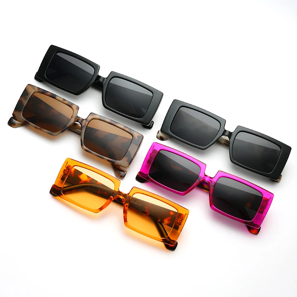 

Female Small Square Sunglasses Women Fashion Brand Designer Cool Slim Leopard Sun Glasses For Ladies Summer Beach Party Eyewear