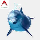 Aliauto интересный пузырь синий Дельфин Автомобильная наклейка из ПВХ водонепроницаемый светоотражающий креативный Декор Аксессуары, 15 см х 12 см