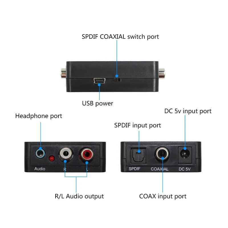 2 1 аудио декодер SPDIF коаксиальный к R/L dolby DTS AC3 цифровой to2.1 усилитель аналоговый с