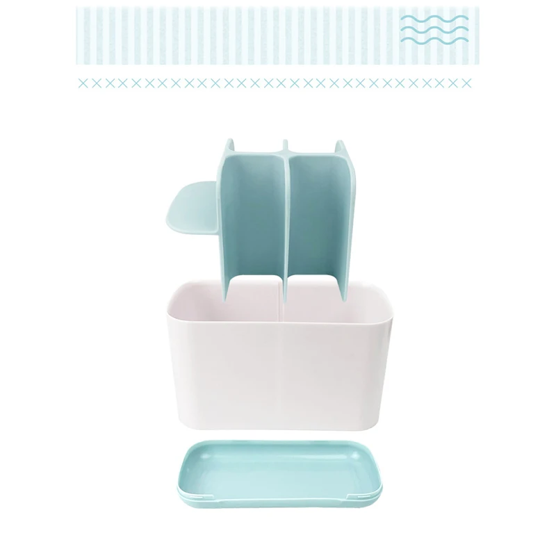 

1PCX Multi-function Bathroom Storage Toothbrush Holder Shaving Makeup Brush Electric Brush Toothpaste Holder Organizer Case