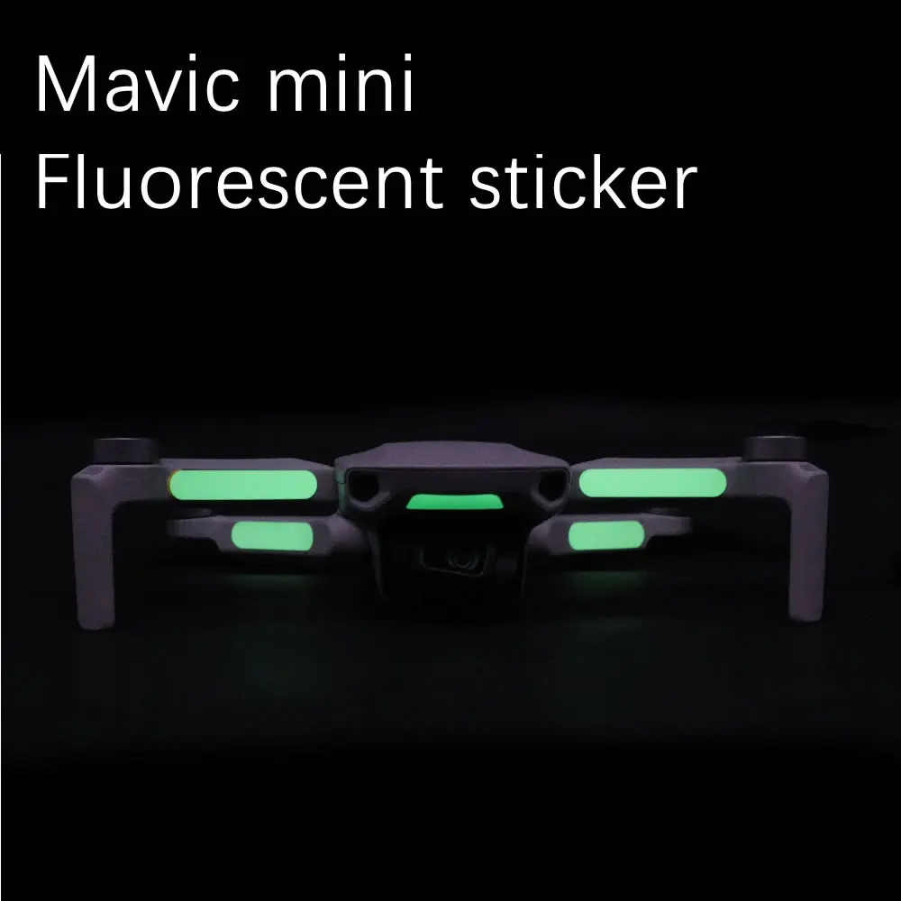 

2pcs Fluorescent Sticker for Dji Mavic Mini 2 Luminous Decals Night Light Drone Decor Mavic Mini SE Sticker Accessories