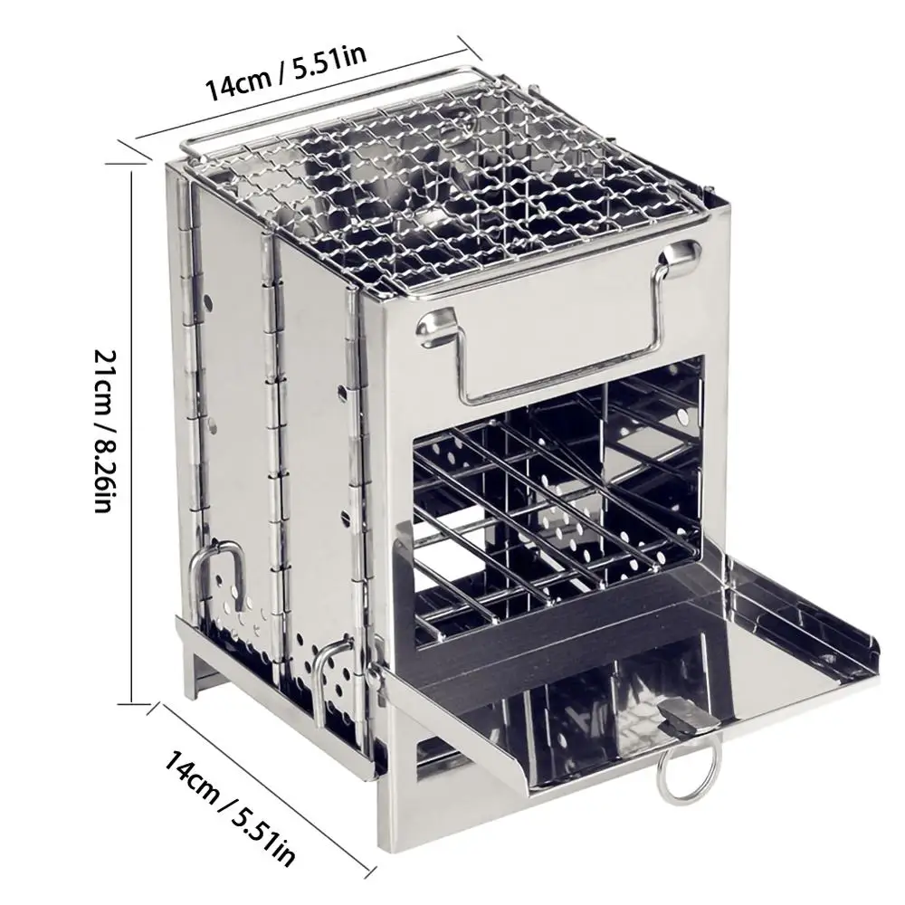 Практичная мини плита для приготовления пищи пикника уличная барбекю переносной