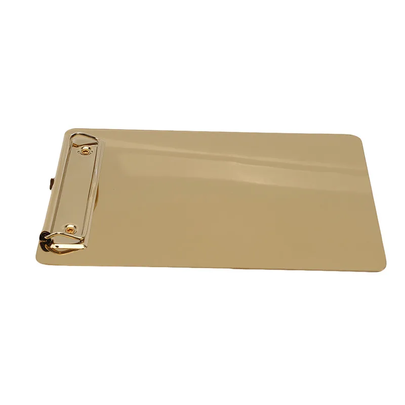 Stainless Steel Menu Splint Writing Board Folder Creative Stationery For Office Financial Restaurant School Supplies | Дом и сад
