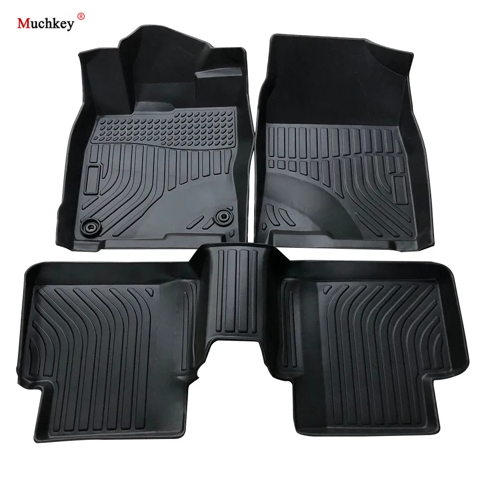 

Muchkey TPE Car Floor Mats For Honda Pilot 2016 2017-2019 8 Seat Fully Surrounded Waterproof Non-Slip Foot Pad Auto Accessories
