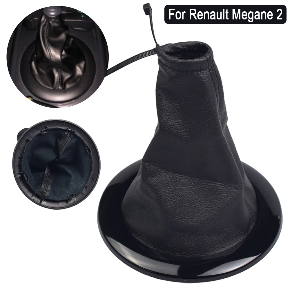 

For Renault Megane 2 MK2 II Sport Tourer II 2002-2009 Shifter Car Leather Boot Gear Shift Knob Head Lever Cover Accessories
