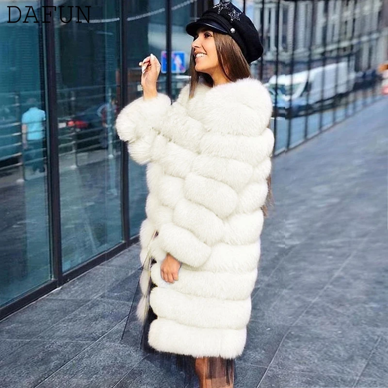 Белое пальто из искусственного меха Женское зимнее куртка fourrure femme женские