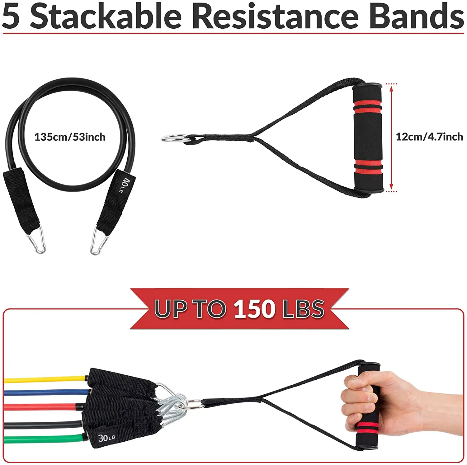 

Resistance Bands Set Exercise Bands With Door Anchor Legs Ankle Straps For Resistance Training Physical Therapy Home Workouts
