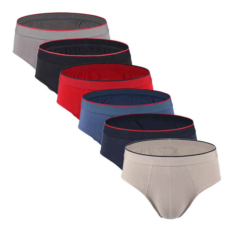 

[Norcotton] 3PCs Pack Men's Briefs Solid Color 100% Cotton Underwear Solid Color Shorts Breathable Panties
