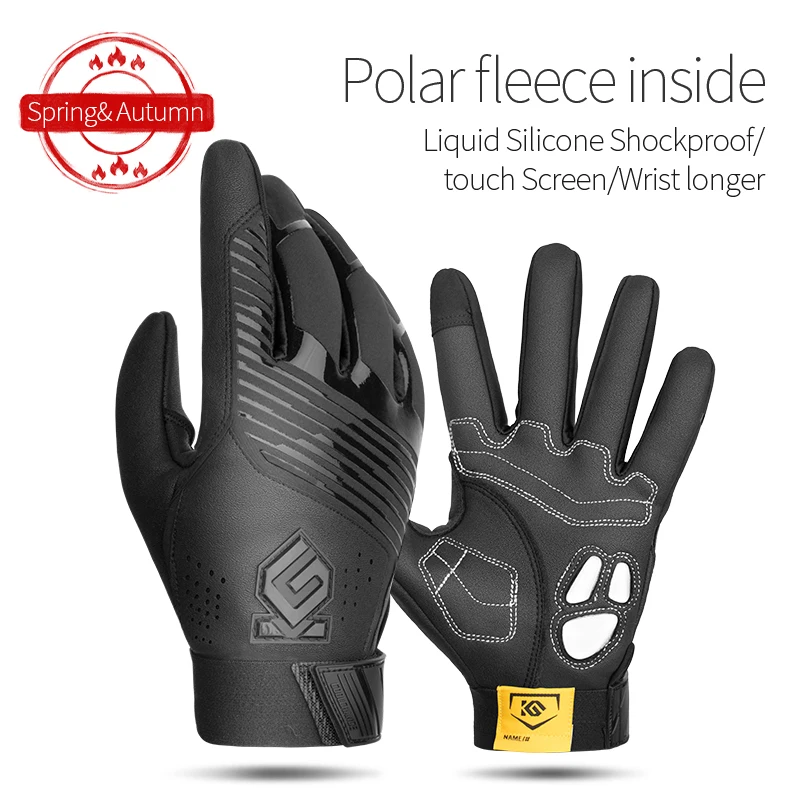 91055 Black Coolизменить велосипедные перчатки полный палец велосипедные перчатки сенсорный экран ветрозащитные спортивные мужские женские перчатки велосипедная губка противоударные перчатки - Цвет: 91055 Black