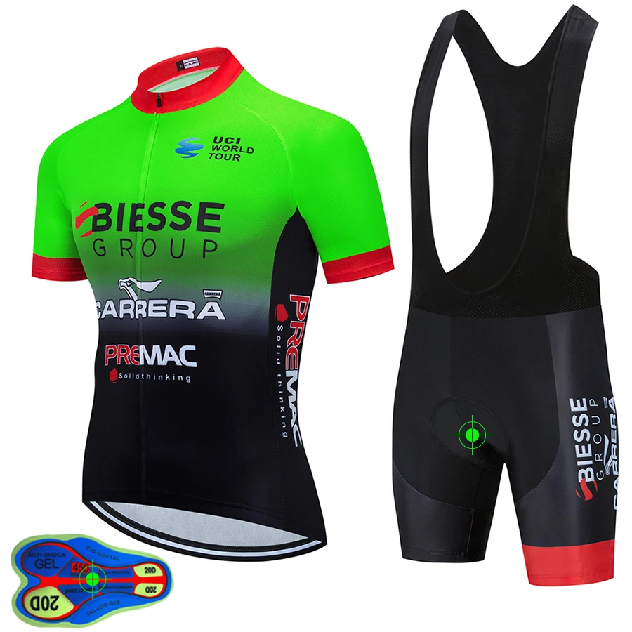 2020 BIESSE Pro Team летний комплект Джерси для велоспорта одежда дышащая мужская рубашка