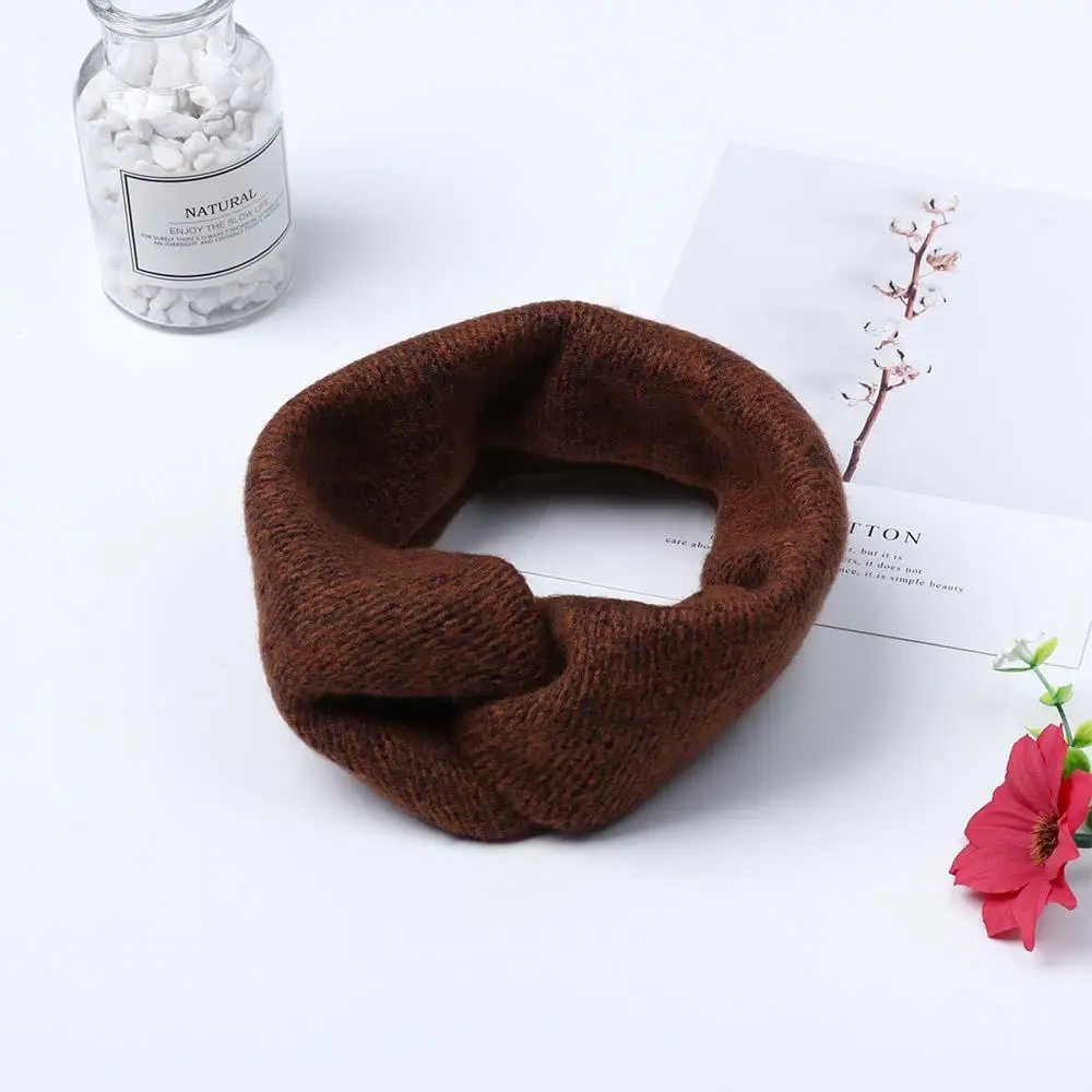 Осенне зимняя женская повязка на голову с французским крестом мягкая широкая