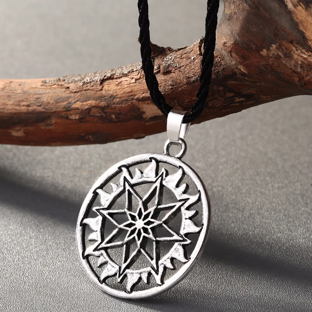 Чандлер подвеска в форме кленового листа ожерелье Ворон узел щит амулет колея