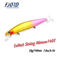 fjord hard fishing lure minnow 140mm 26g crank hot model professional quality artificial bait fish tackle
