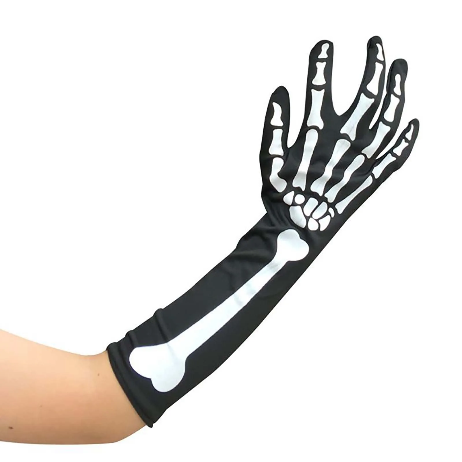 

Halloween Supplies Luminous Gloves for Winter Hand Warmer Non Slip Horror Hand Bone Skull Grimace Mitten Unisex Keep Warm Gloves