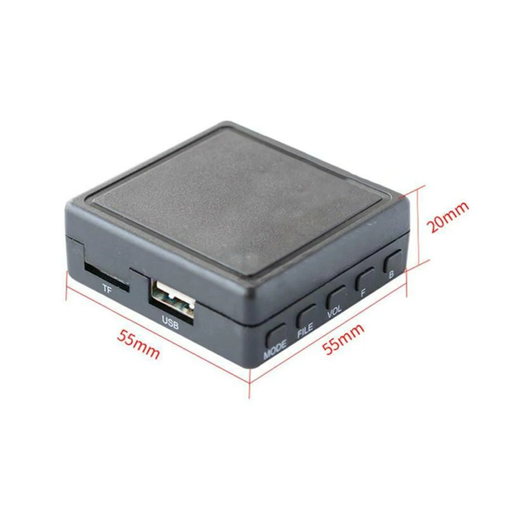 Универсальный 12В автомобильный Bluetooth 5.0AUX USB TF карта беспроводной аудио Микрофон