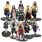 Игрушечные фигурки из ПВХ: рассекающий демонов киметасу, томиба, томиока, гиюу, хашибира, иносукэ, камадо, танджиро, незуко, зенитсу, агатсума