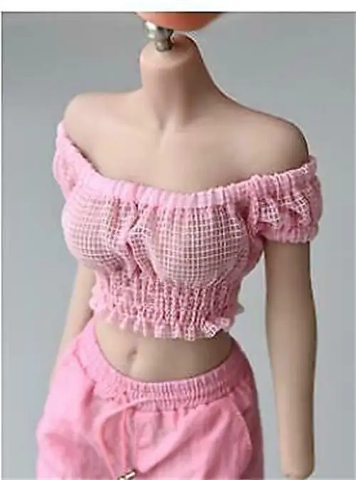

Best Sell Scale 1/6 Clothes Model Off The Shoulder Short Sleeve Exposed Navel F 12'' Female Body For Collection