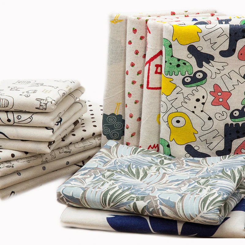 Хлопчатобумажная ткань с принтом скатерть для аниме домашний текстиль льняная