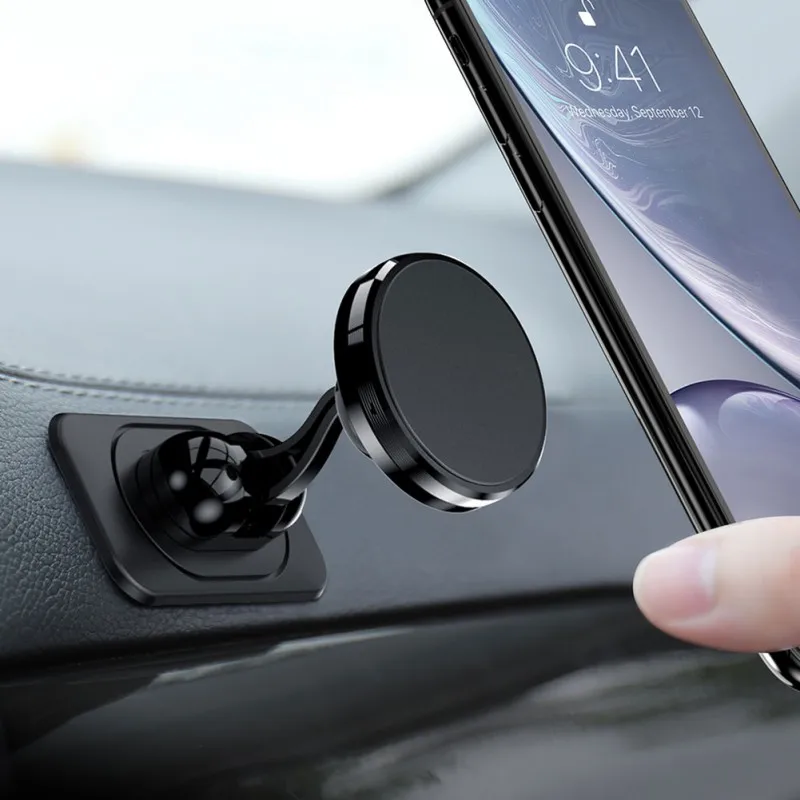 Универсальный автомобильный держатель с поворотом на 360 градусов магнитный для