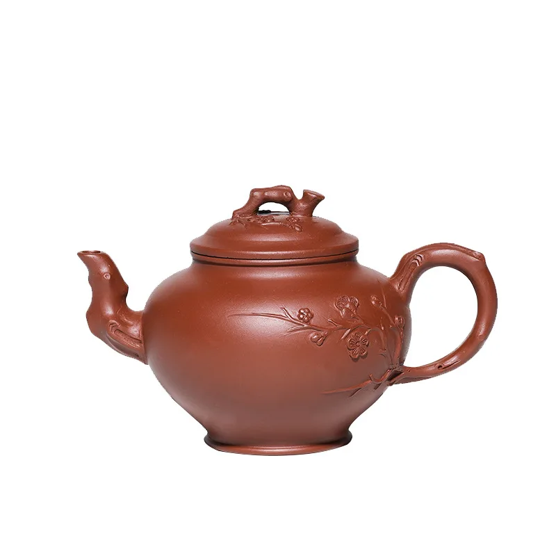 

Yixing gift raw Dahongpao pure handmade flower tea pot special price