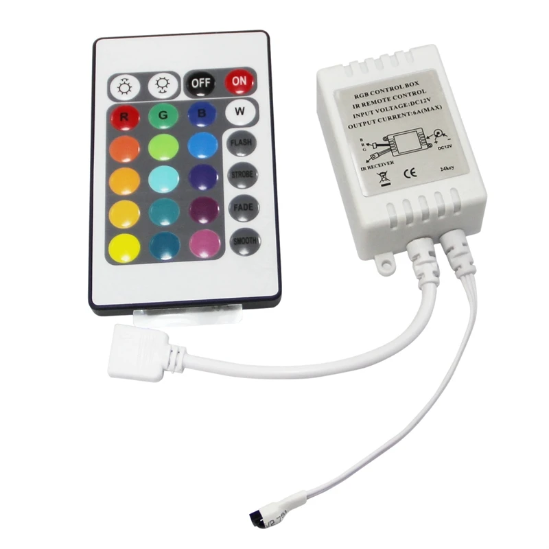 1 шт. 5 м 5050 SMD 150 светодиодный светильник гирлянда RGB DC 12 В и контроллер IR FB 24 клавиши