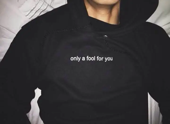 Худи женское хлопковое с капюшоном в стиле гранж | Женская одежда