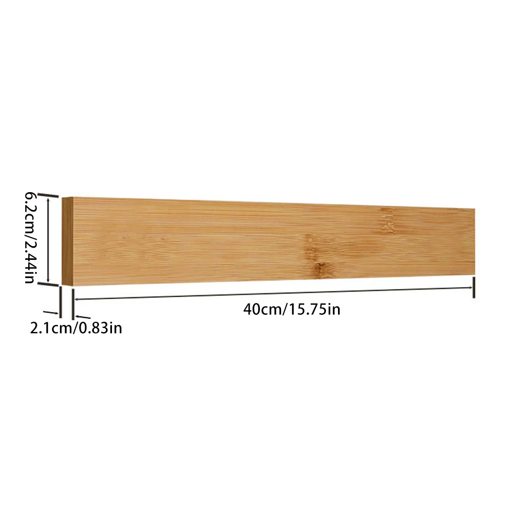 

Kitchen Tool Holder Powerful Wooden Strip Magnetic Knife Holder Wall Mount For Metal Knifes Acacia Wood Block Magnet Knives Rack