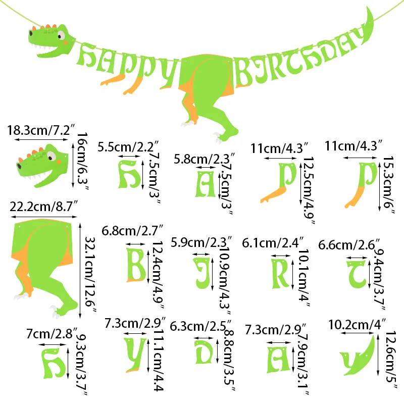 

1set Happy Birthday Banners Dinosaur Party Decor Boys Birthday Party Decorations Kids Safari Party Baby Shower Supplies