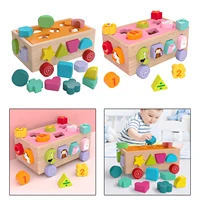 shape sorting cube color recognition build bricks for kids 2 3 years old toddlers
