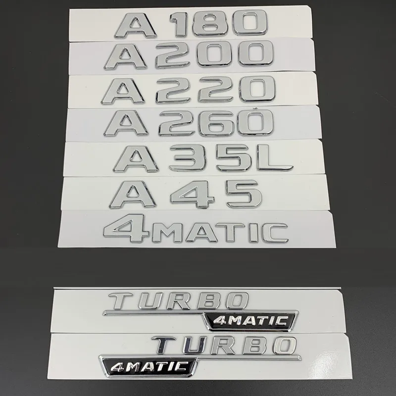 3D пластиковый новый стиль для Mercedes A Grade A160 A180 A200 A220 A250 A260 A35 A45 A43 буквы Эмблема