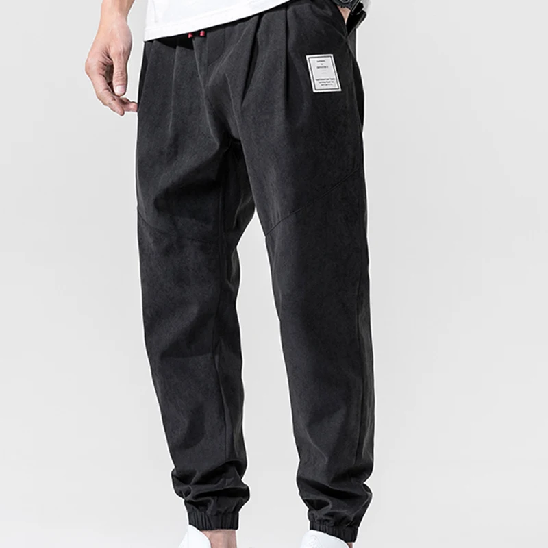 

2021 Summer New Men's Harem Pants Ankle-Length Slim Fit Comfortable Trousers 5 Colors High Quality Plus Size 4XL