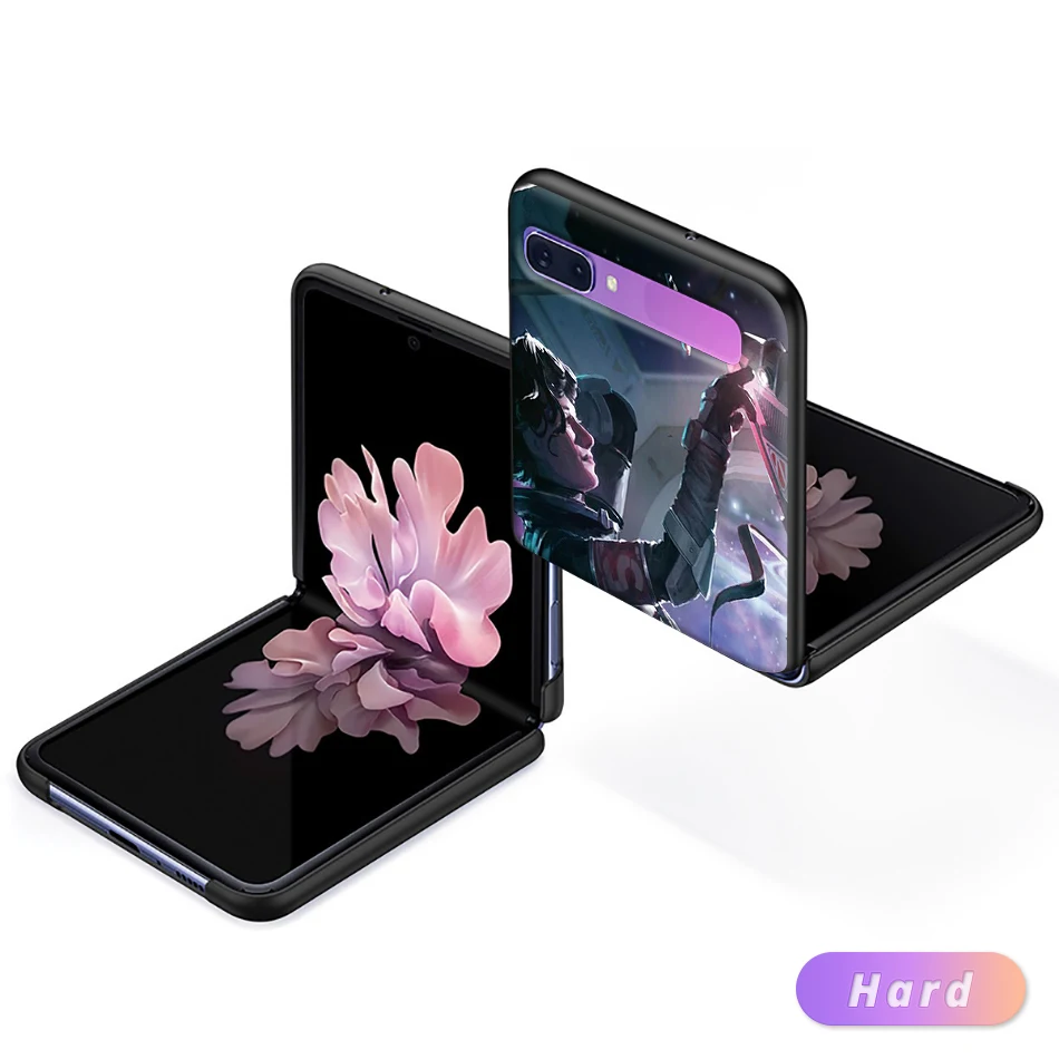 

Black Hard Capa for Samsung Galaxy Z Flip 5G Apex Legends Game Cell Phone Case ZFlip 6.7" PC Segmented Protect Cover Coque