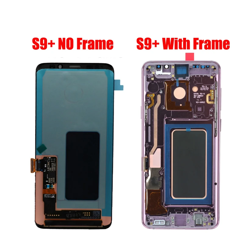 Дисплей с тенью для SAMSUNG Galaxy S9 S9+ Plus G960 G965 с кодирующий преобразователь сенсорного экрана в сборе с рамкой