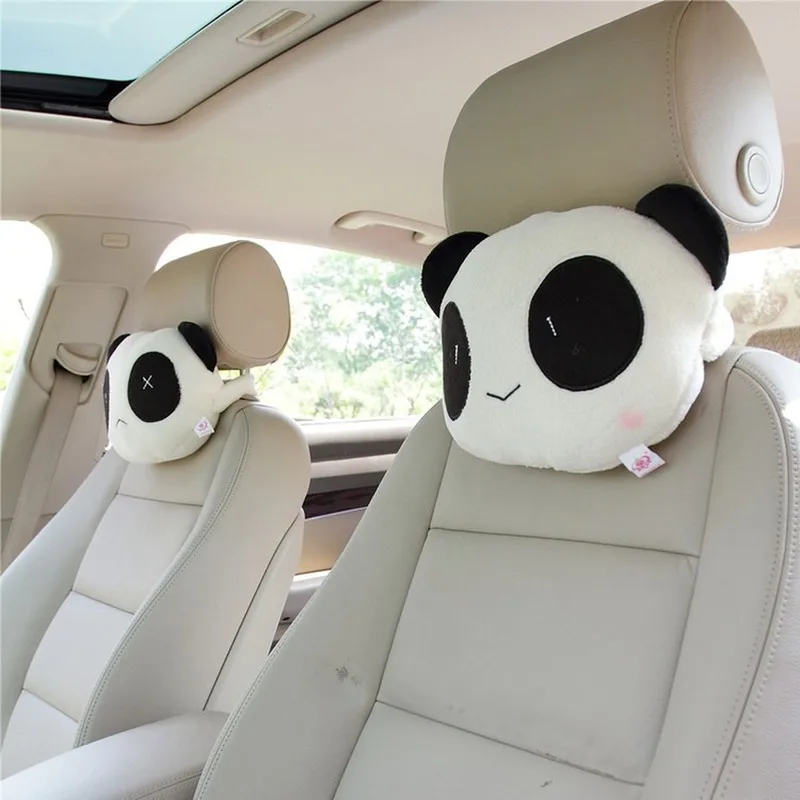 1 шт. модная мультяшная Автомобильная подушка для шеи милая панда на подголовник