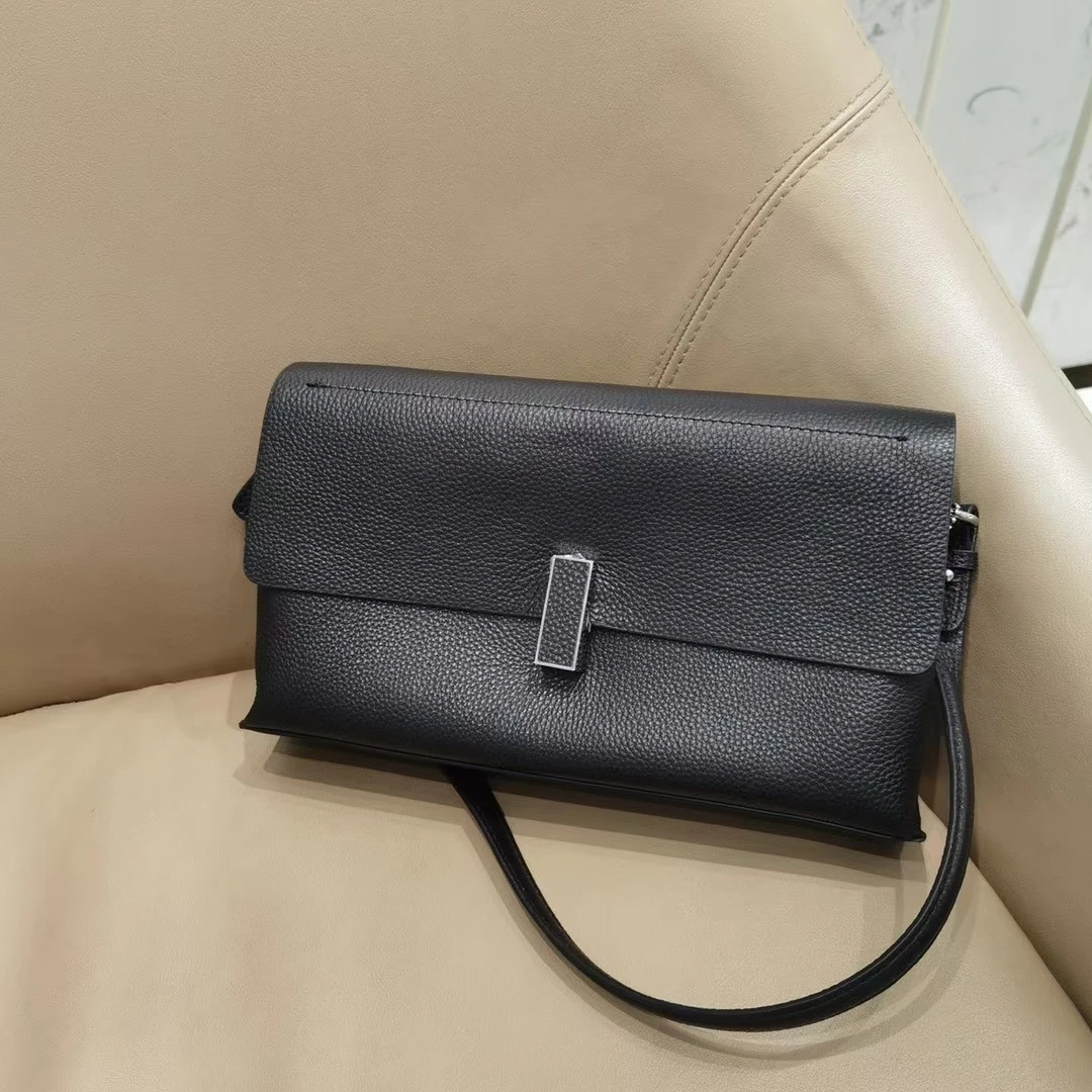 

Fashion Baguette Shape Women Messenger Shoulder Bag Ladies Real Genuine Leather Bag Women's Handbag Tote Shoulder Bag for Female
