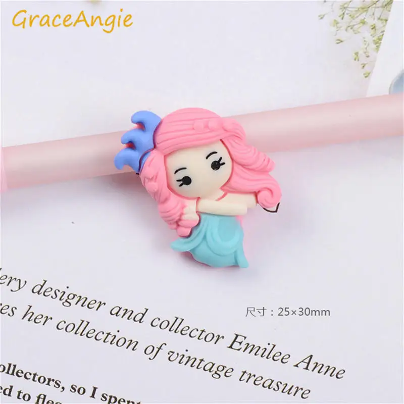 GraceAngie 10 шт. смолы мультфильм очарование принцессы Детские аксессуары для волос DIY